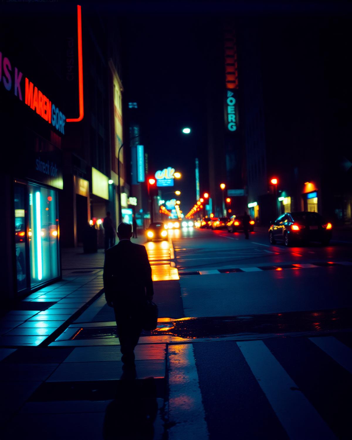 Rain, neon, patience.
